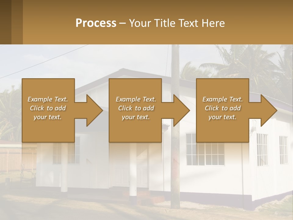 A Small Church With A Cross On The Roof PowerPoint Template