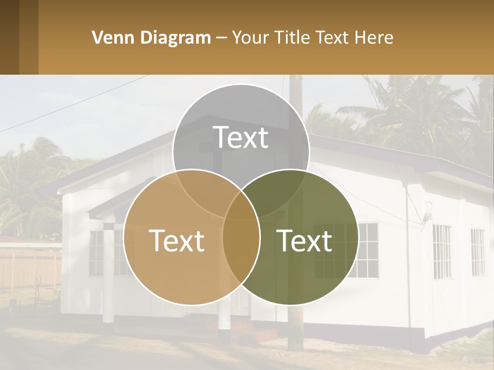 A Small Church With A Cross On The Roof PowerPoint Template