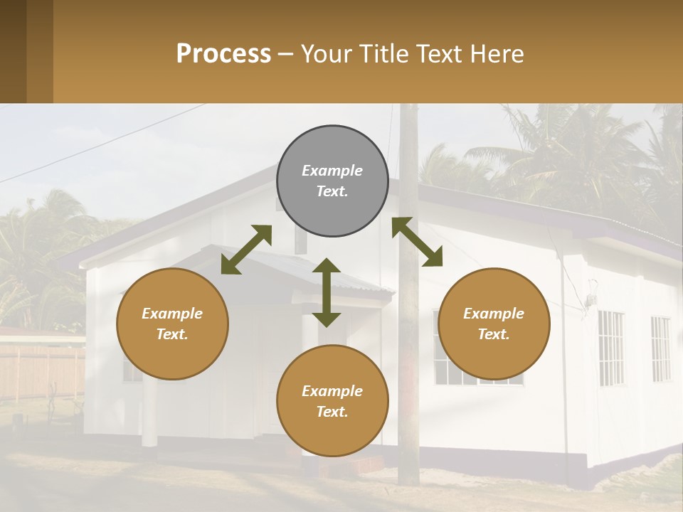 A Small Church With A Cross On The Roof PowerPoint Template
