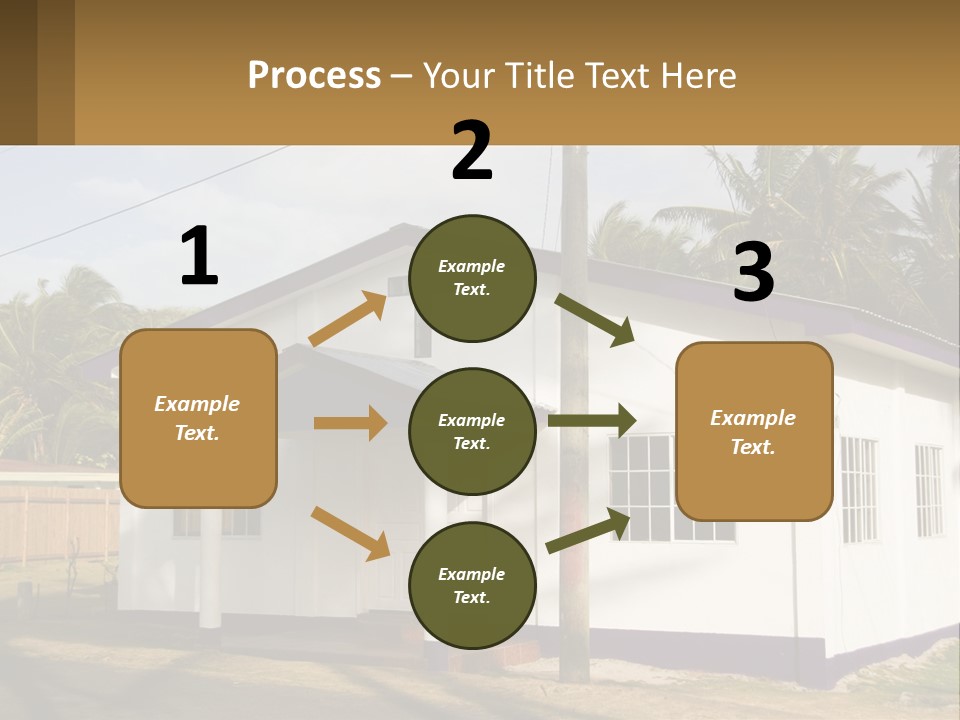 A Small Church With A Cross On The Roof PowerPoint Template