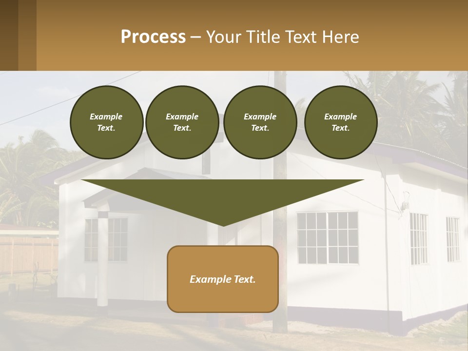 A Small Church With A Cross On The Roof PowerPoint Template