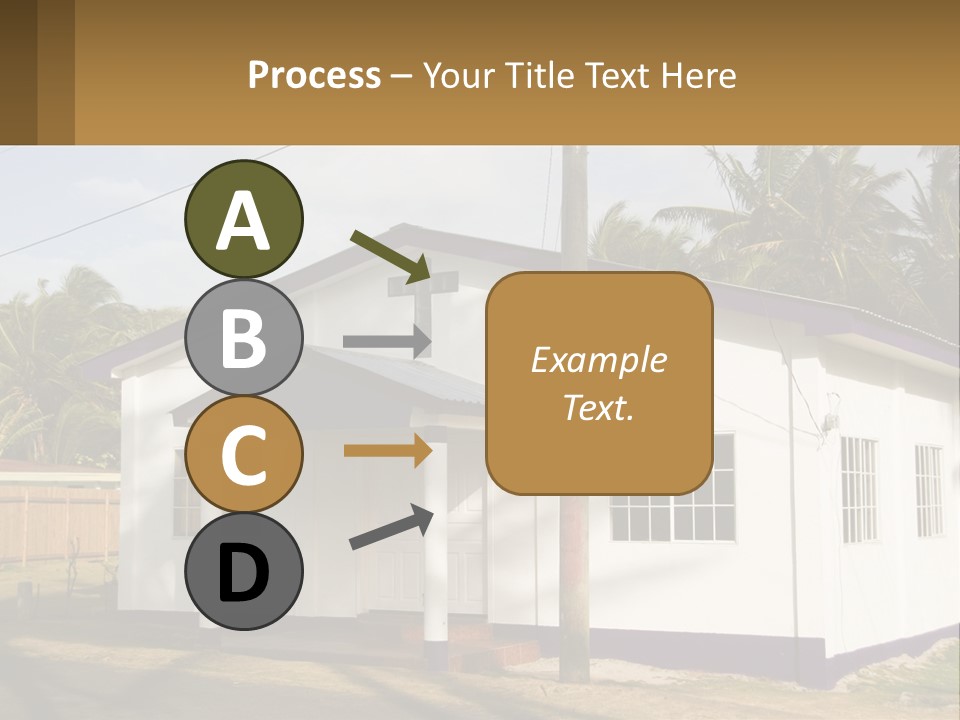 A Small Church With A Cross On The Roof PowerPoint Template
