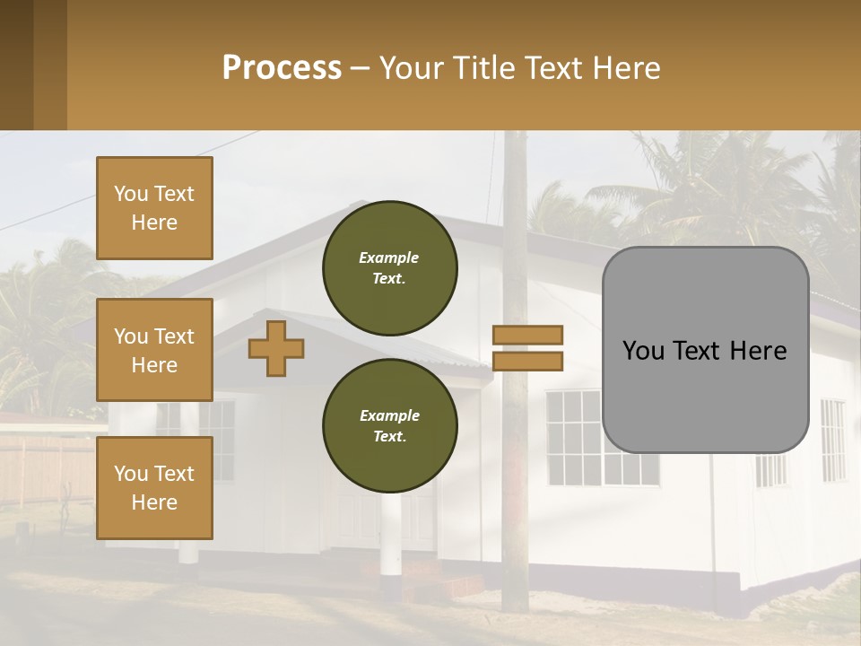 A Small Church With A Cross On The Roof PowerPoint Template