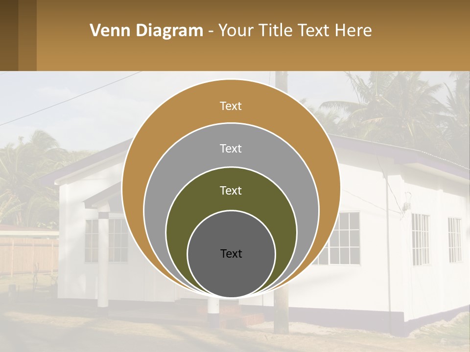 A Small Church With A Cross On The Roof PowerPoint Template