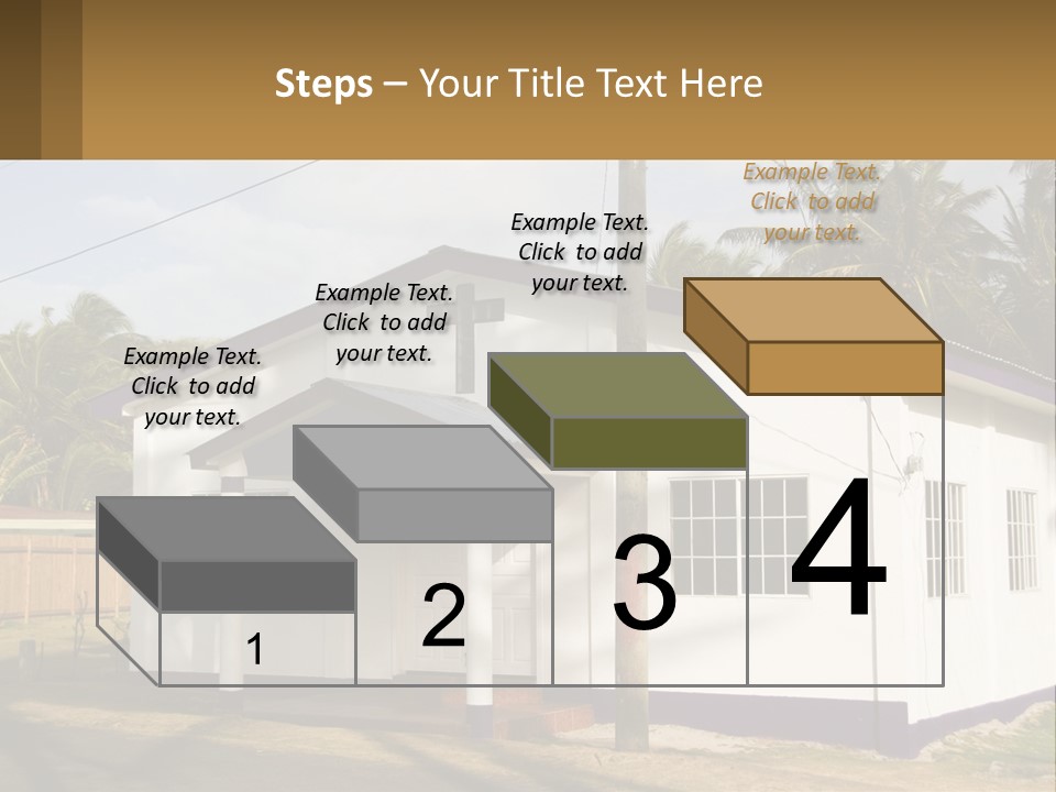 A Small Church With A Cross On The Roof PowerPoint Template