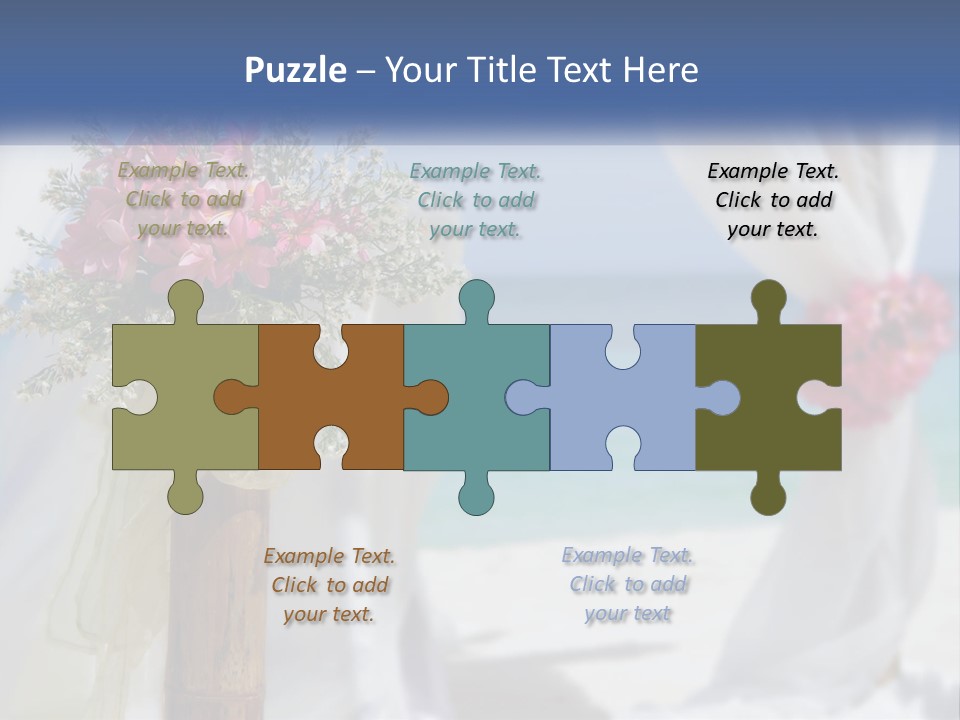 A Vase Filled With Pink Flowers Sitting On Top Of A Table PowerPoint Template