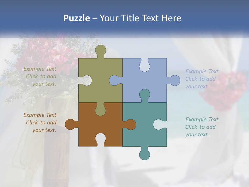 A Vase Filled With Pink Flowers Sitting On Top Of A Table PowerPoint Template