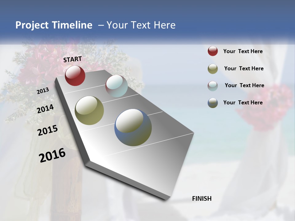 A Vase Filled With Pink Flowers Sitting On Top Of A Table PowerPoint Template