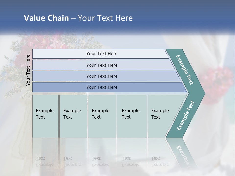 A Vase Filled With Pink Flowers Sitting On Top Of A Table PowerPoint Template