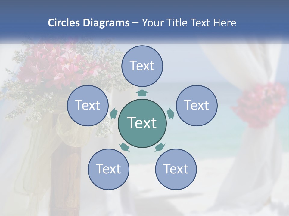 A Vase Filled With Pink Flowers Sitting On Top Of A Table PowerPoint Template