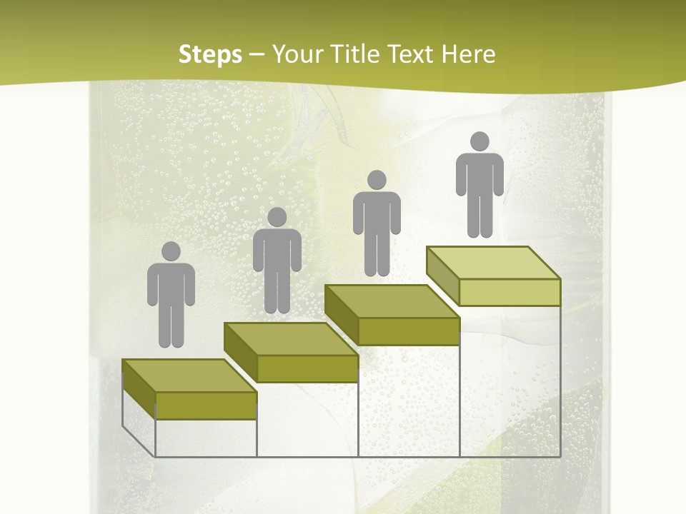 A Glass Filled With Ice And Lime Slices PowerPoint Template