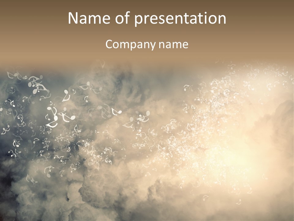 A Large Group Of Bubbles Floating In The Air PowerPoint Template