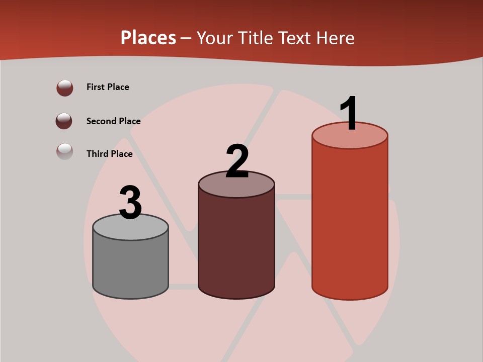 A Red And Black Background With A Red Circle PowerPoint Template