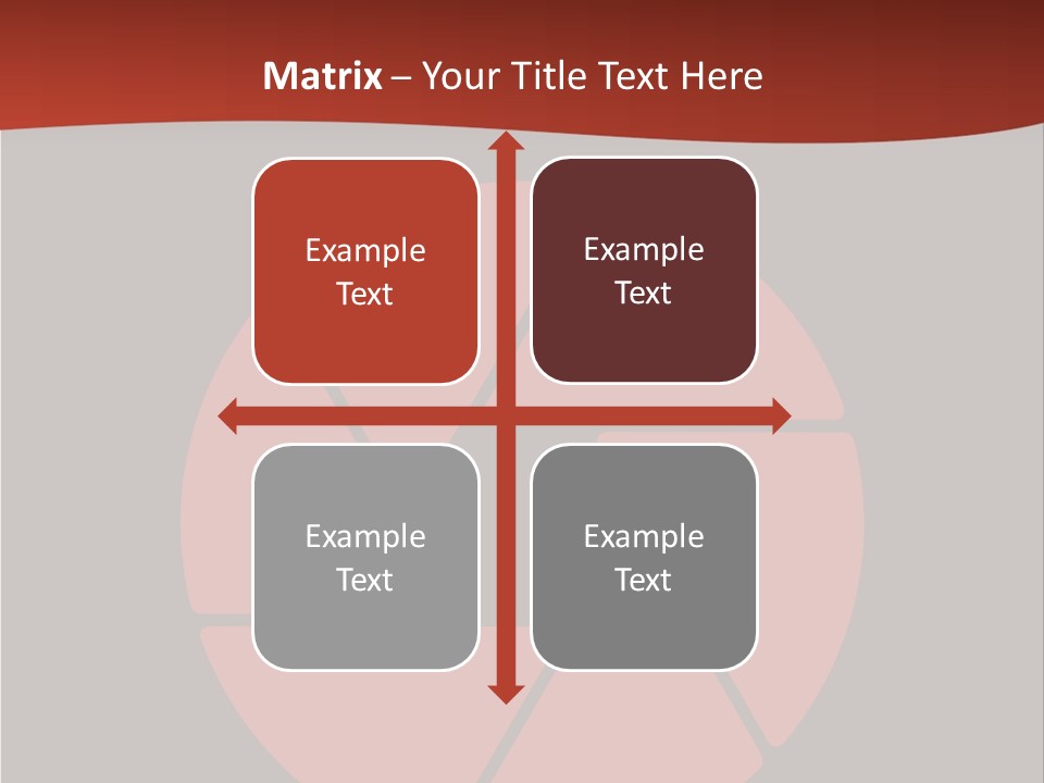 A Red And Black Background With A Red Circle PowerPoint Template