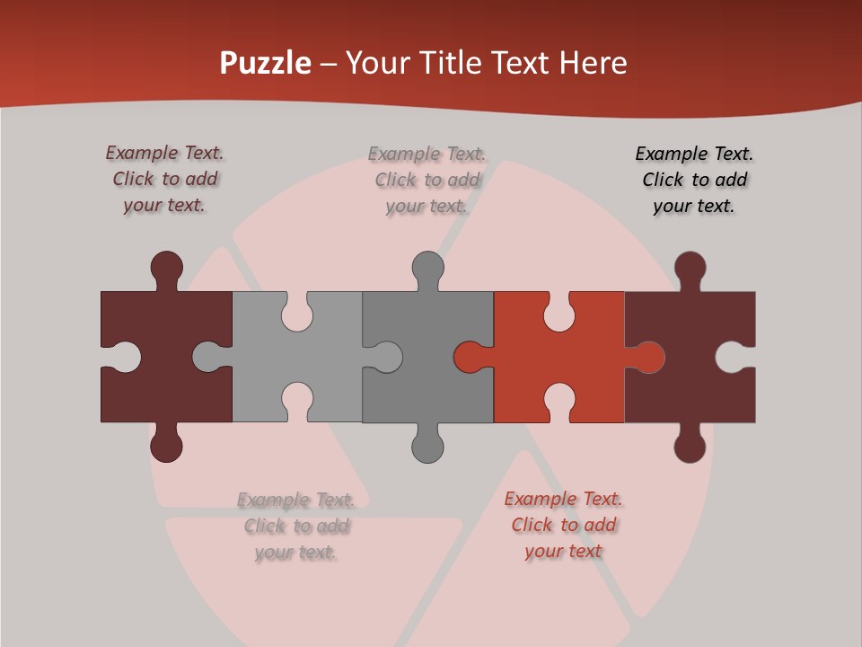 A Red And Black Background With A Red Circle PowerPoint Template