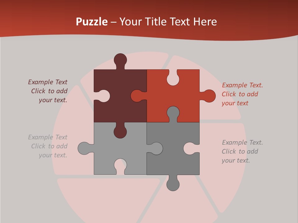 A Red And Black Background With A Red Circle PowerPoint Template