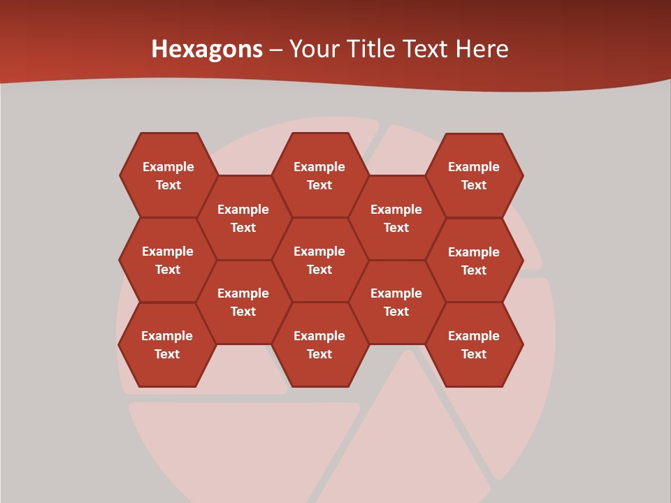 A Red And Black Background With A Red Circle PowerPoint Template
