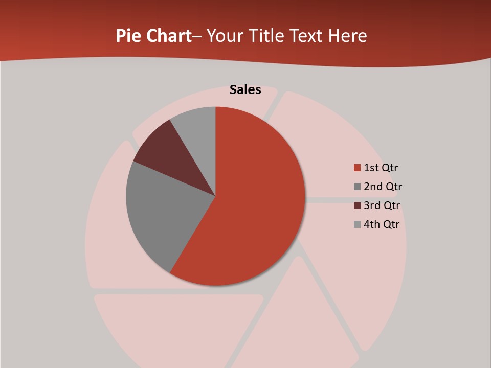 A Red And Black Background With A Red Circle PowerPoint Template