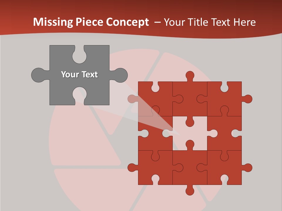 A Red And Black Background With A Red Circle PowerPoint Template