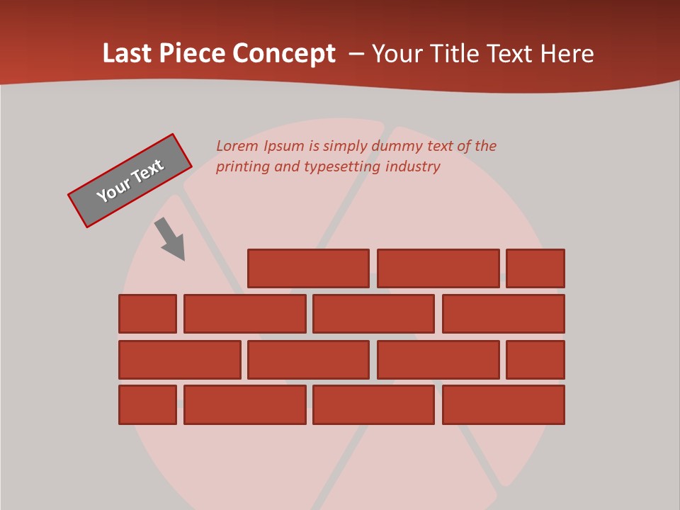 A Red And Black Background With A Red Circle PowerPoint Template