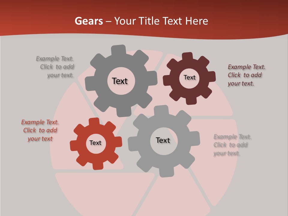 A Red And Black Background With A Red Circle PowerPoint Template