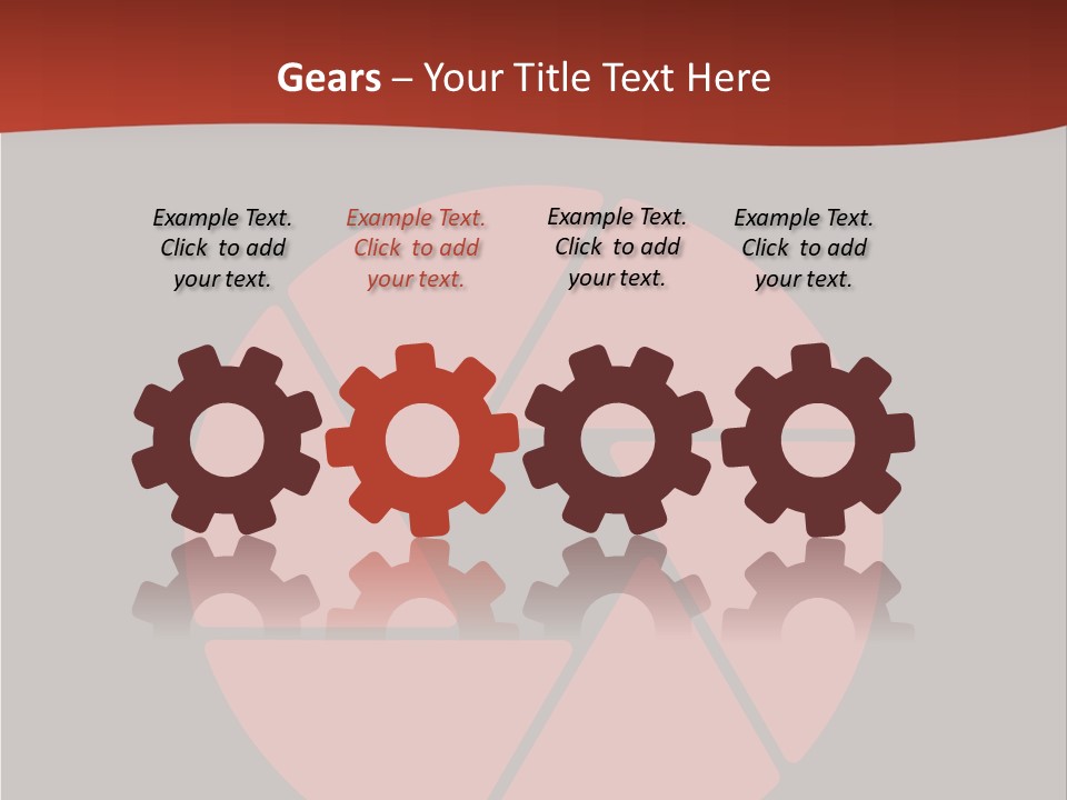 A Red And Black Background With A Red Circle PowerPoint Template