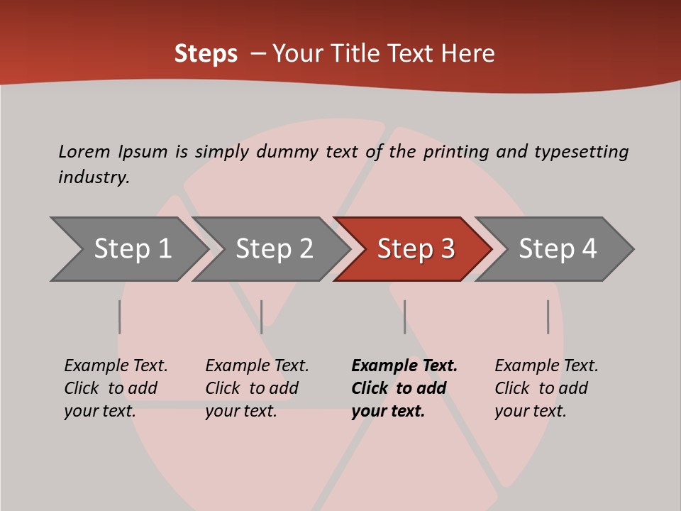 A Red And Black Background With A Red Circle PowerPoint Template
