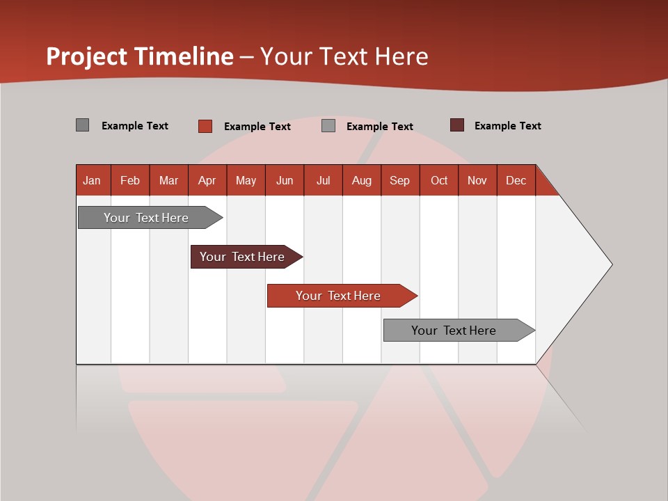 A Red And Black Background With A Red Circle PowerPoint Template