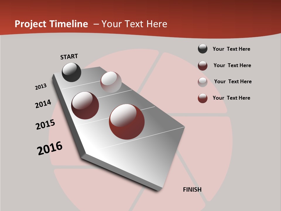 A Red And Black Background With A Red Circle PowerPoint Template