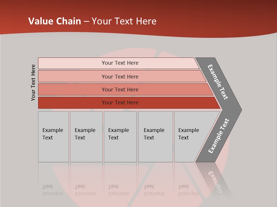 A Red And Black Background With A Red Circle PowerPoint Template