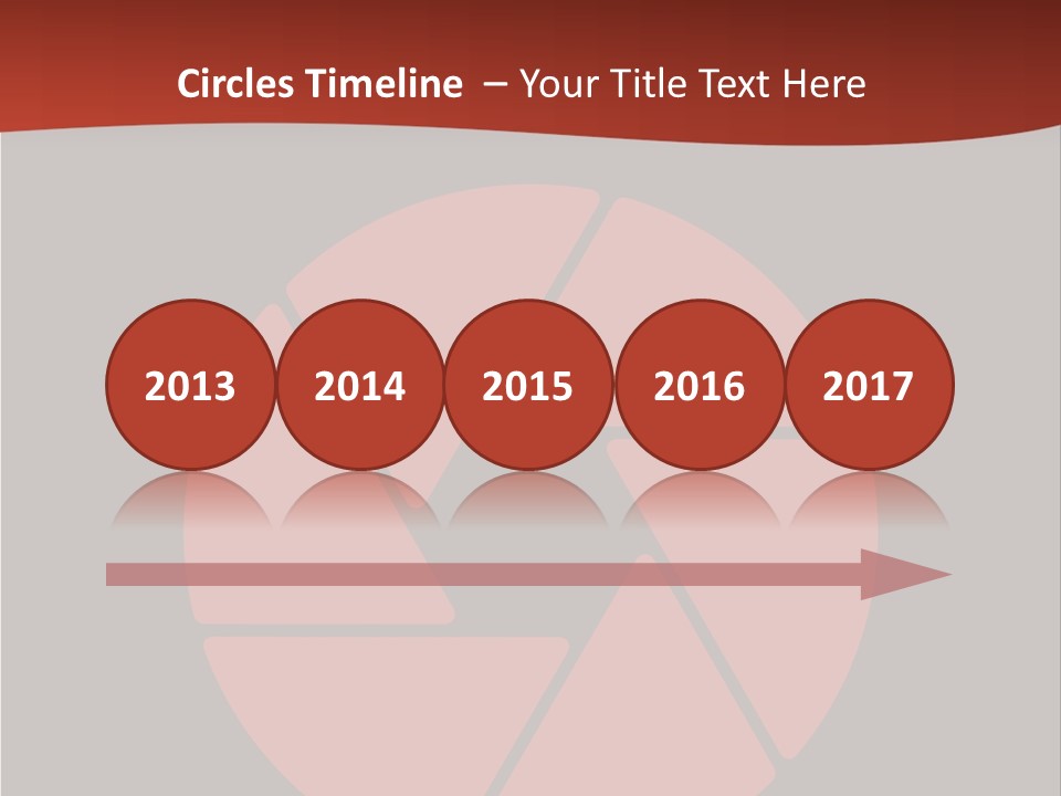 A Red And Black Background With A Red Circle PowerPoint Template