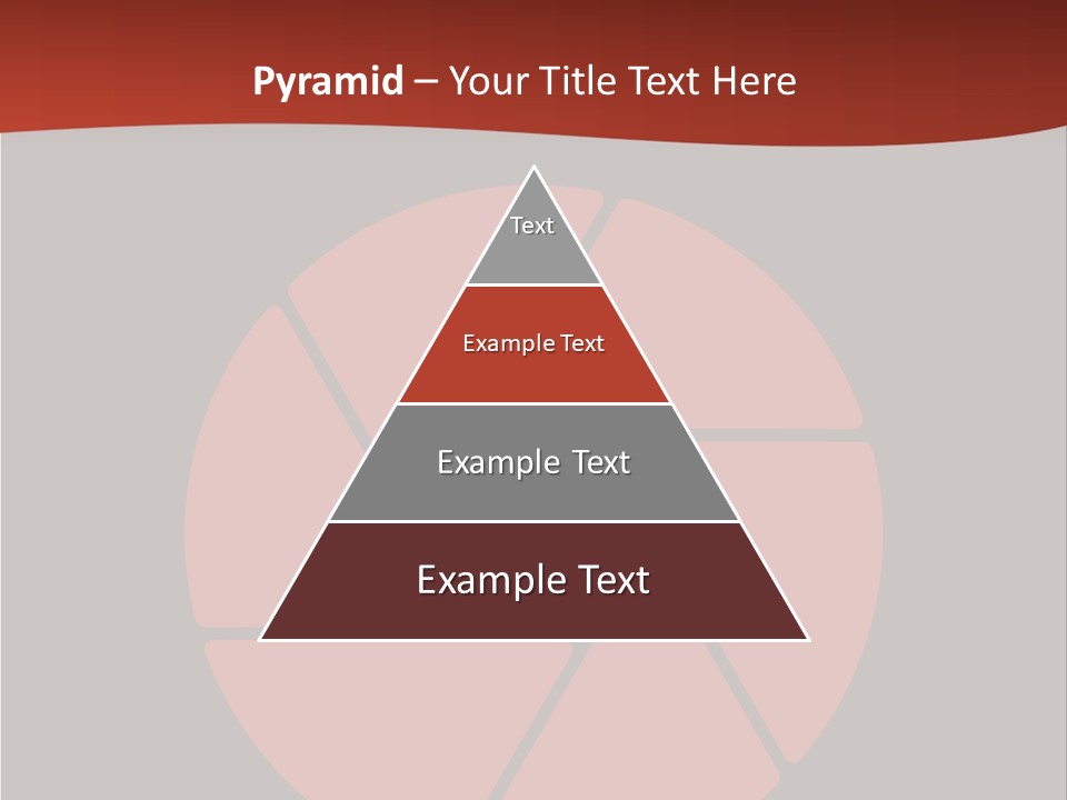 A Red And Black Background With A Red Circle PowerPoint Template