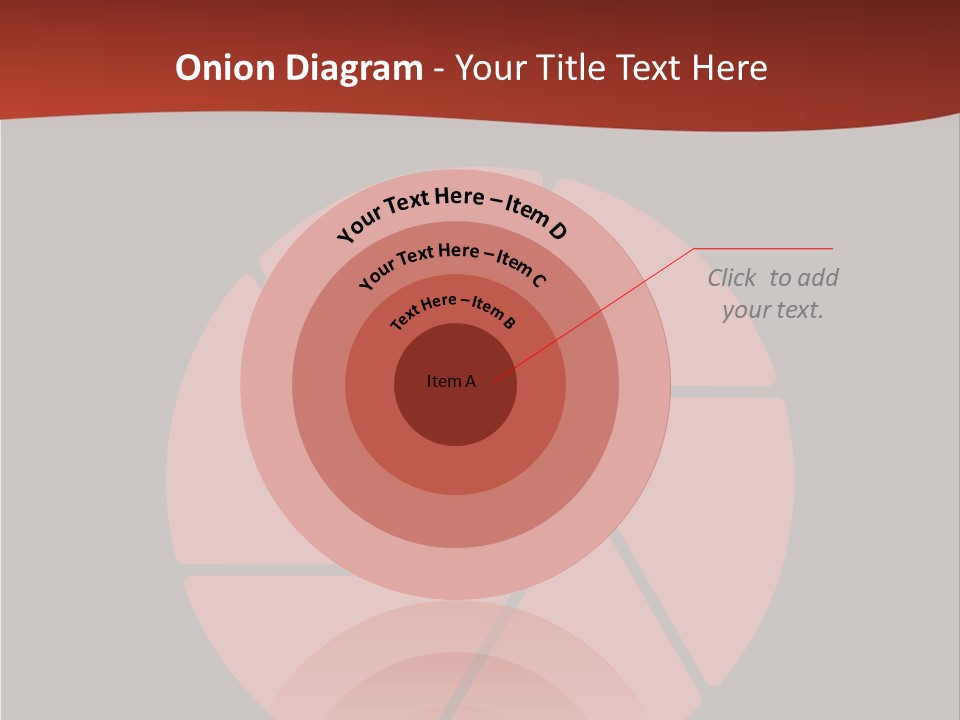 A Red And Black Background With A Red Circle PowerPoint Template