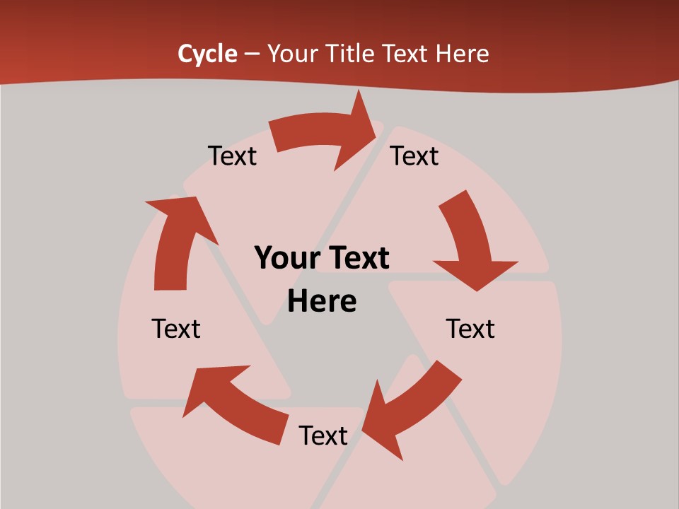 A Red And Black Background With A Red Circle PowerPoint Template