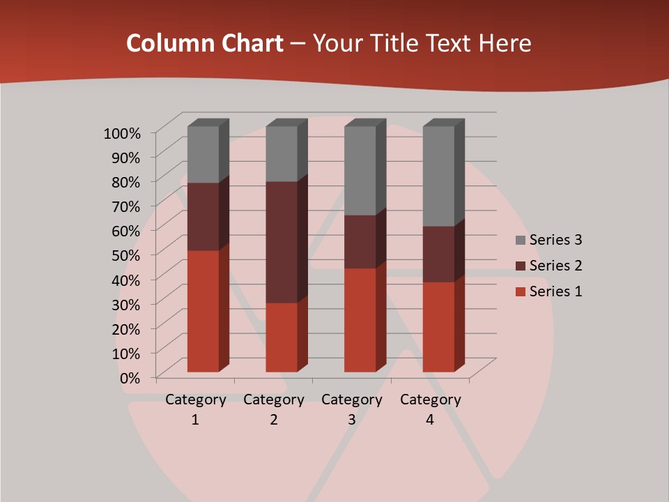A Red And Black Background With A Red Circle PowerPoint Template