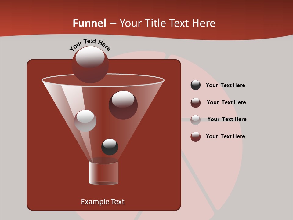A Red And Black Background With A Red Circle PowerPoint Template