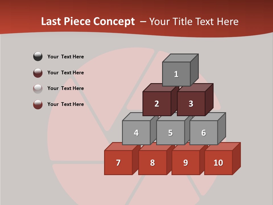 A Red And Black Background With A Red Circle PowerPoint Template