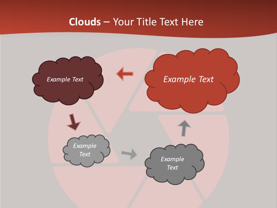 A Red And Black Background With A Red Circle PowerPoint Template