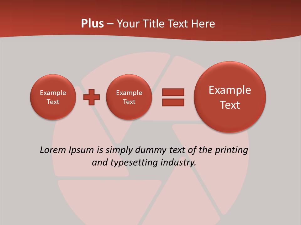 A Red And Black Background With A Red Circle PowerPoint Template