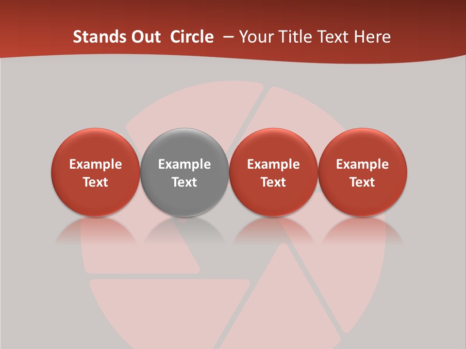 A Red And Black Background With A Red Circle PowerPoint Template