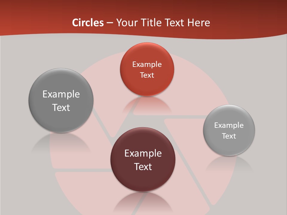 A Red And Black Background With A Red Circle PowerPoint Template