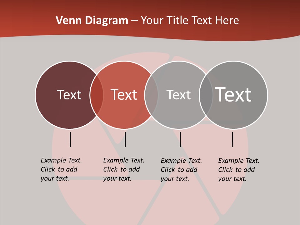 A Red And Black Background With A Red Circle PowerPoint Template
