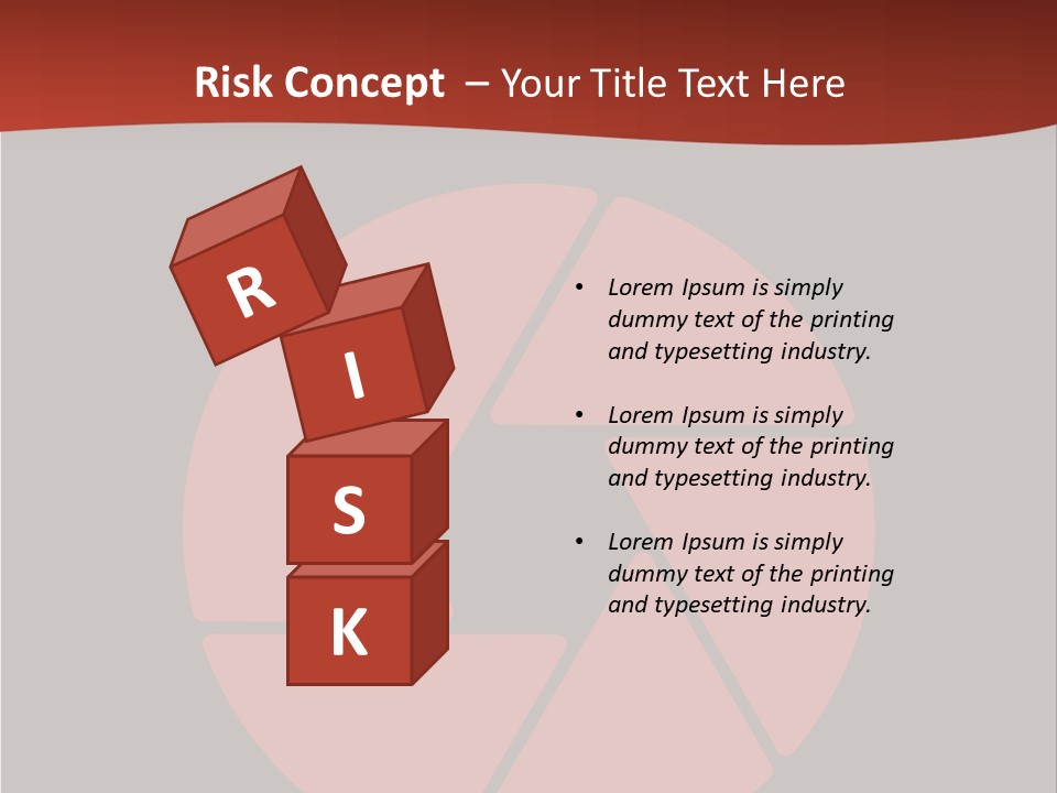 A Red And Black Background With A Red Circle PowerPoint Template