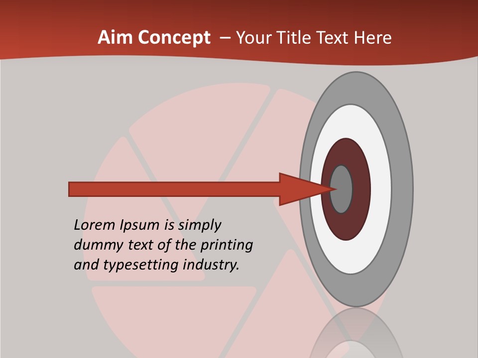 A Red And Black Background With A Red Circle PowerPoint Template