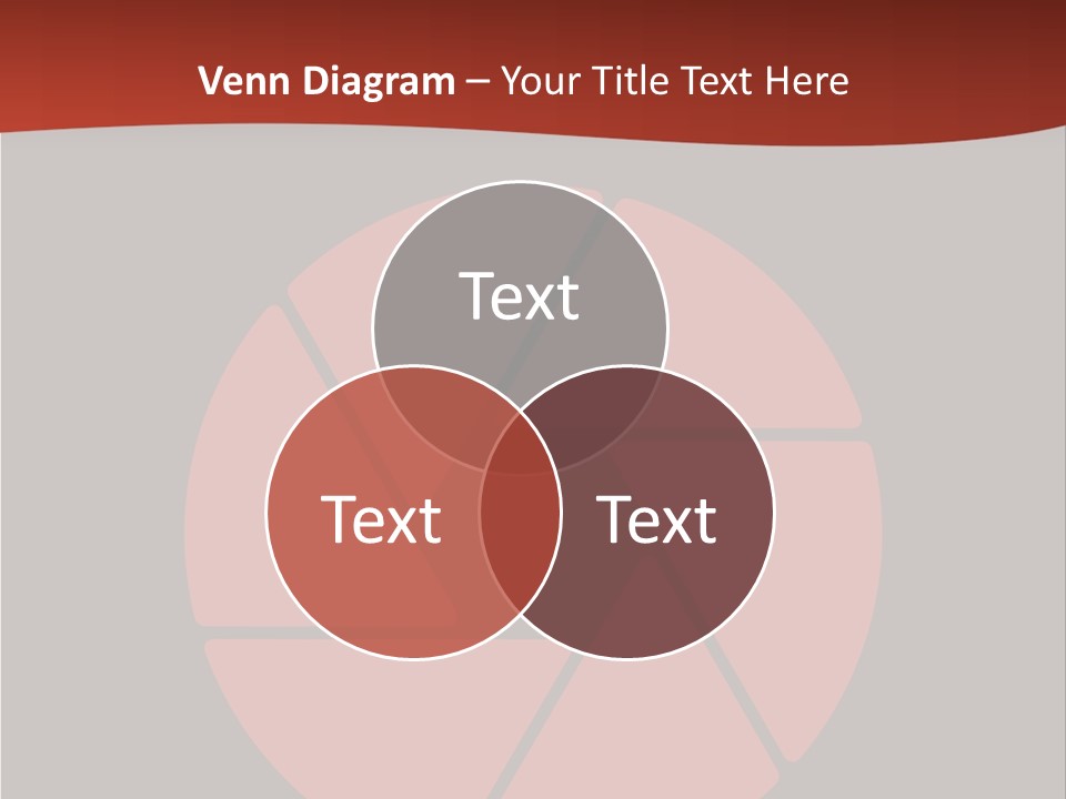 A Red And Black Background With A Red Circle PowerPoint Template