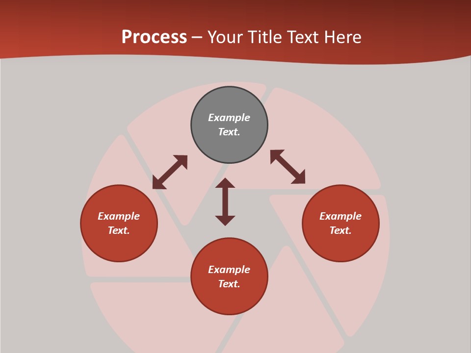A Red And Black Background With A Red Circle PowerPoint Template