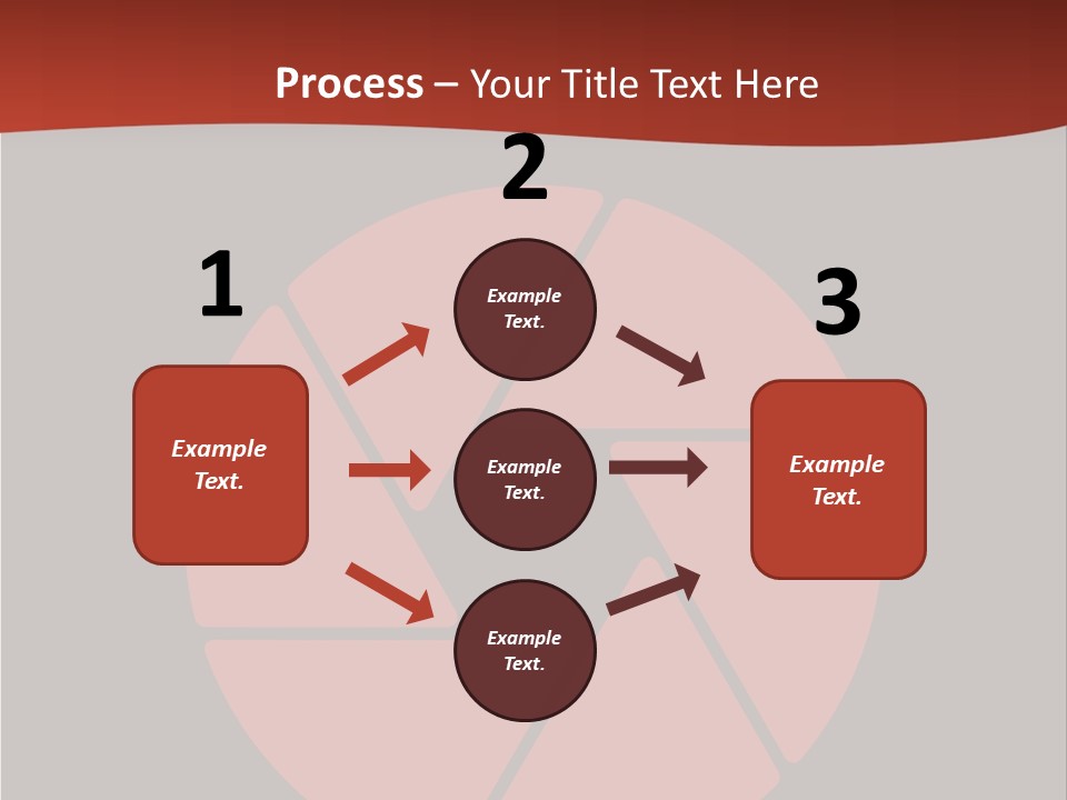A Red And Black Background With A Red Circle PowerPoint Template