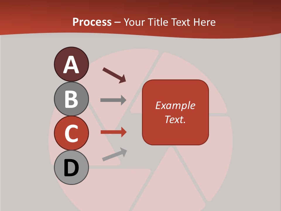 A Red And Black Background With A Red Circle PowerPoint Template