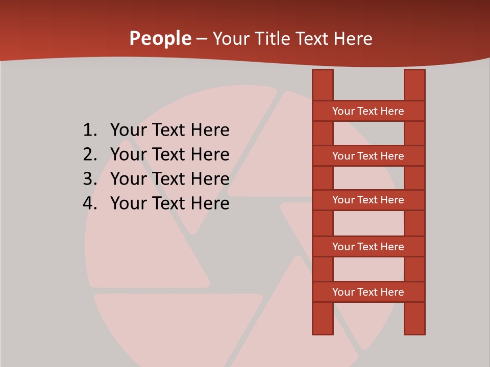 A Red And Black Background With A Red Circle PowerPoint Template