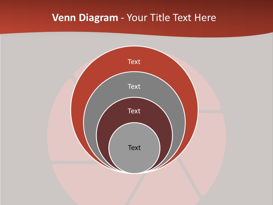 A Red And Black Background With A Red Circle PowerPoint Template